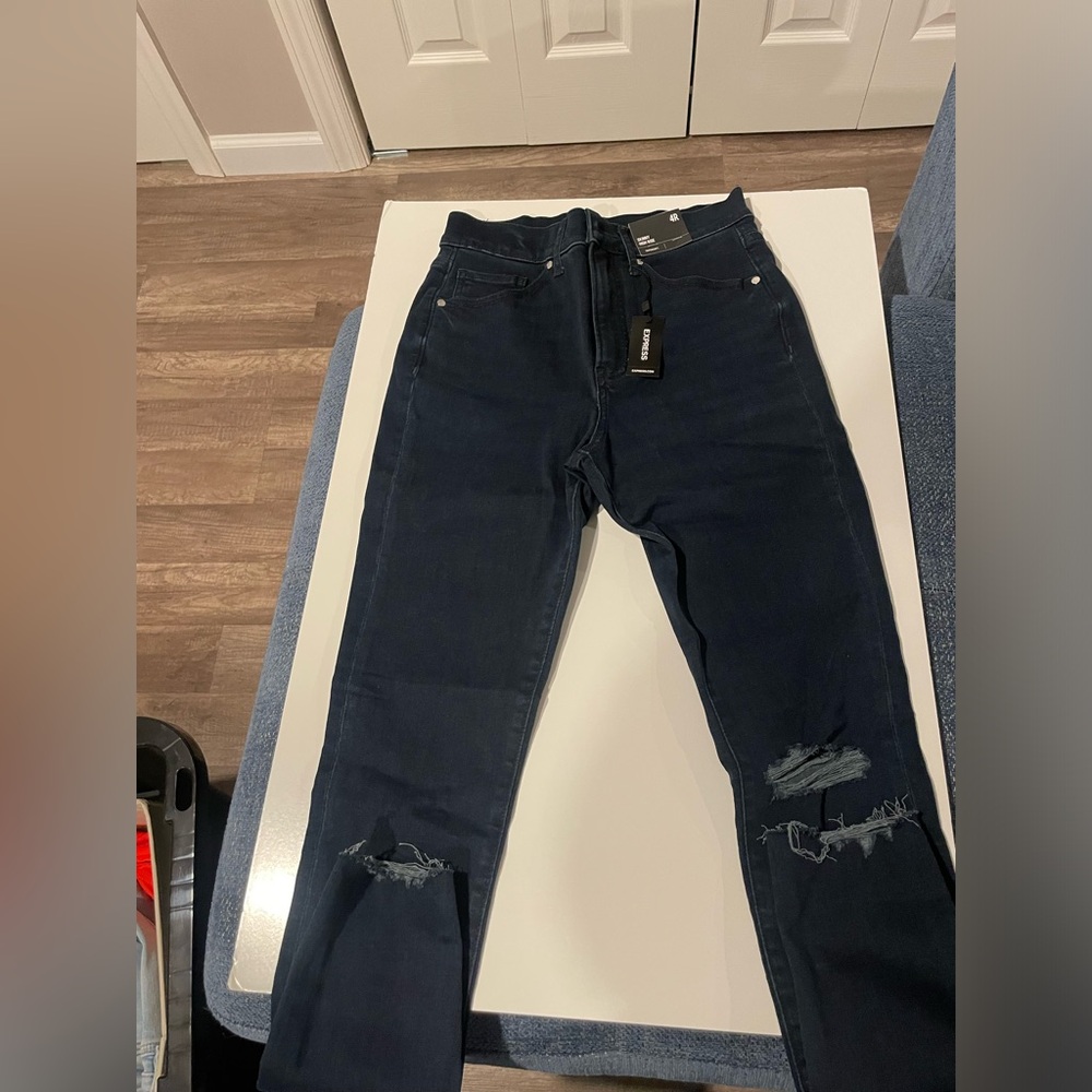 Express super soft skinny high rise jean 27” inseam size 4R